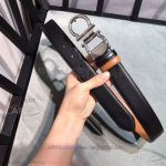AAA Copy Cheap Ferragamo Reversible Belt - Double Gancini Buckle In SS